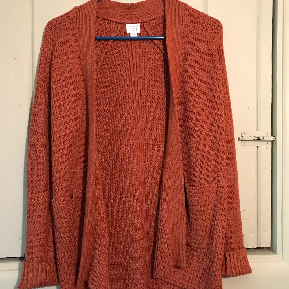 An orange knit cardigan from target perfect 4 fall